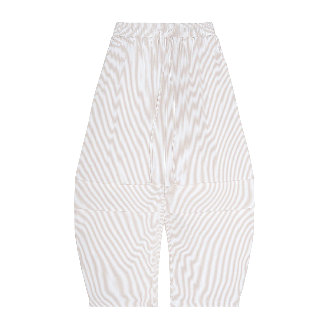 Euro Summer Pinstripe Barrel Pants-3