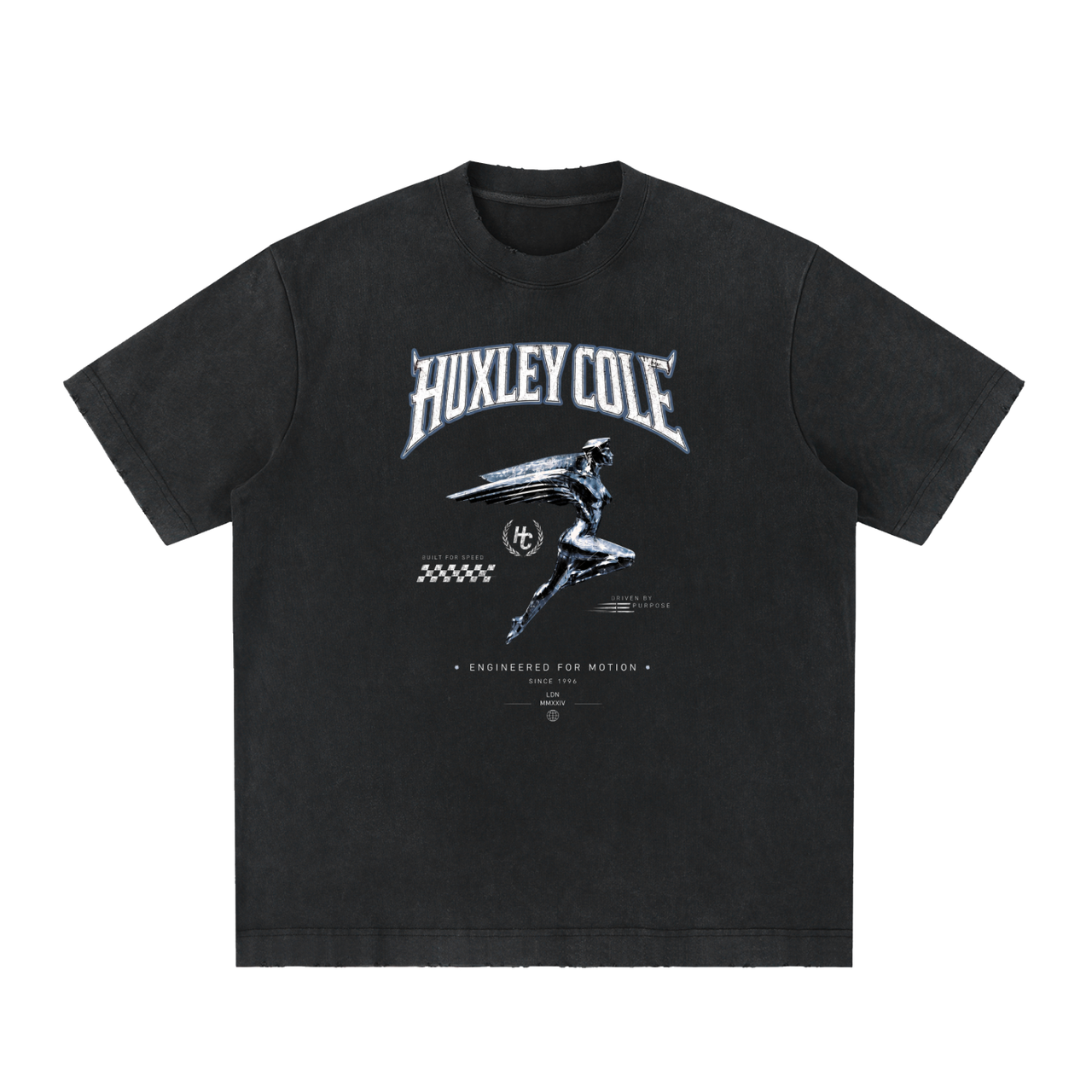 Engineered For Motion Vintage Washed Frayed T-Shirt