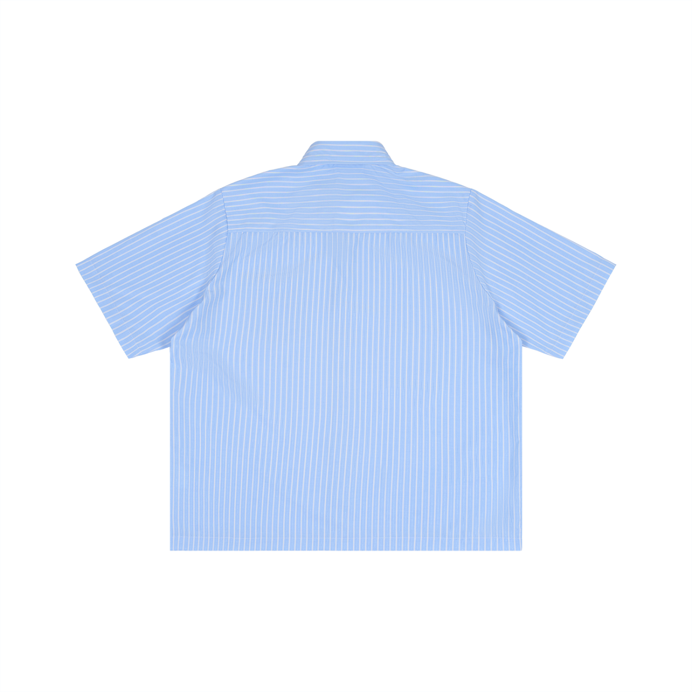 Striped Boxy Short Sleeve Shirt-4