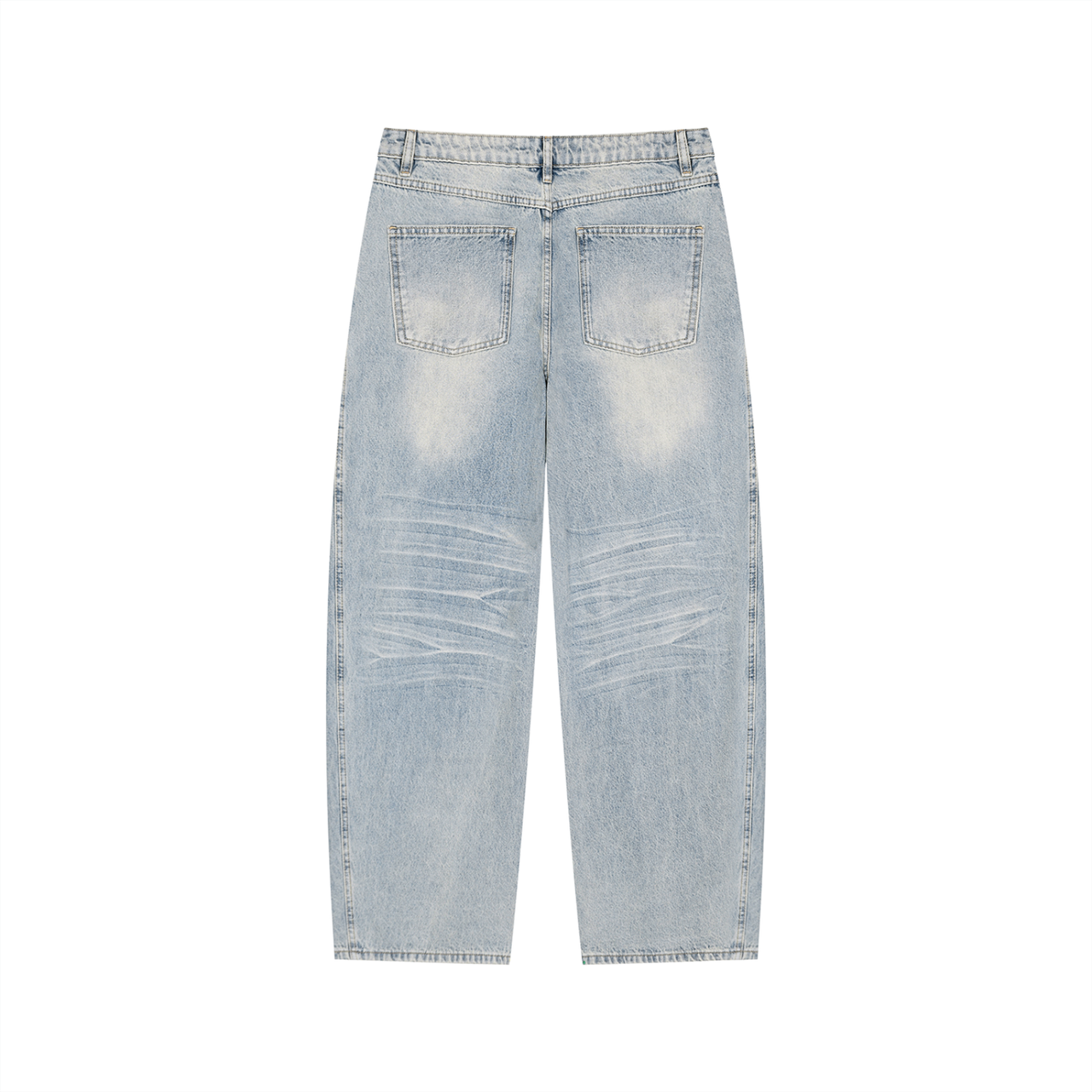 Vintage Wash Wide Leg Jeans