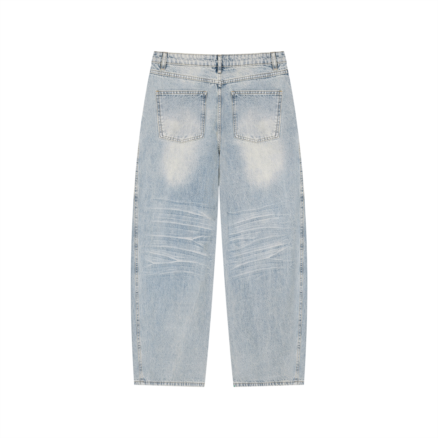 Vintage Wash Wide Leg Jeans-8
