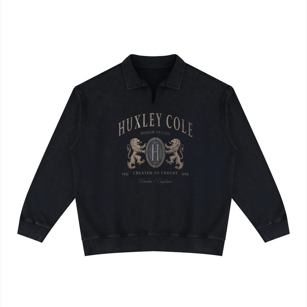 Huxley Crest Vintage Polo Sweatshirt