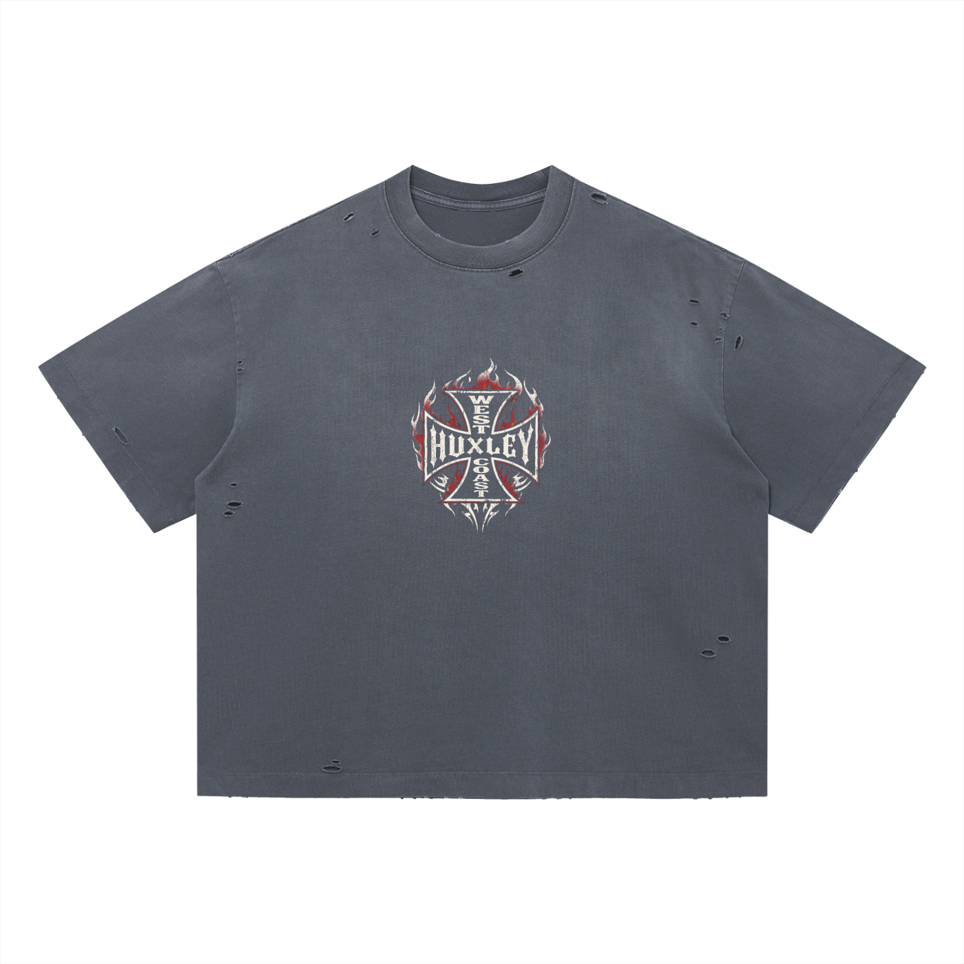 West Coast Vintage Distressed T-Shirt-1