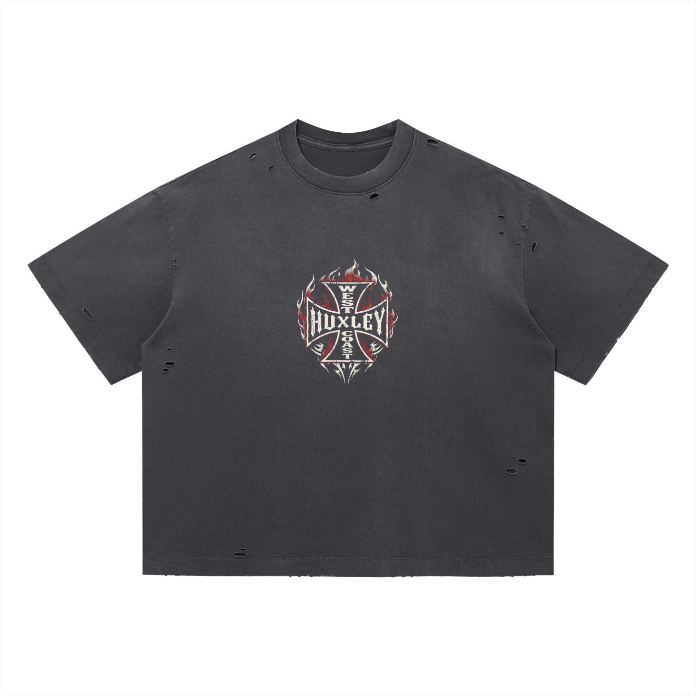 West Coast Vintage Distressed T-Shirt-3