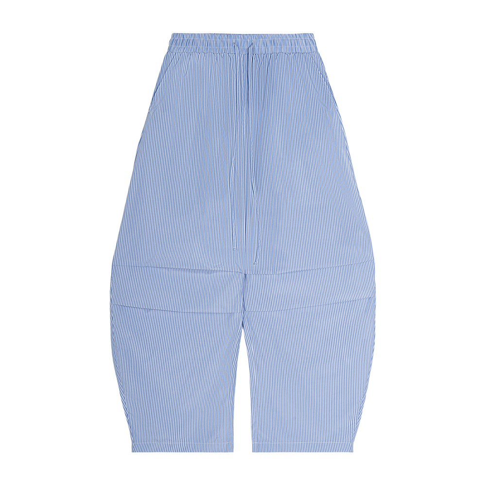 Euro Summer Pinstripe Barrel Pants