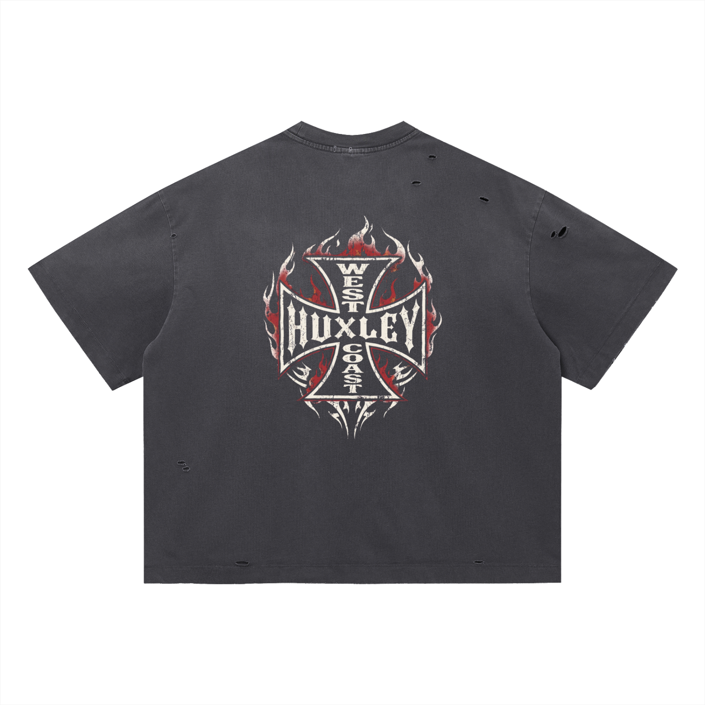 West Coast Vintage Distressed T-Shirt-4