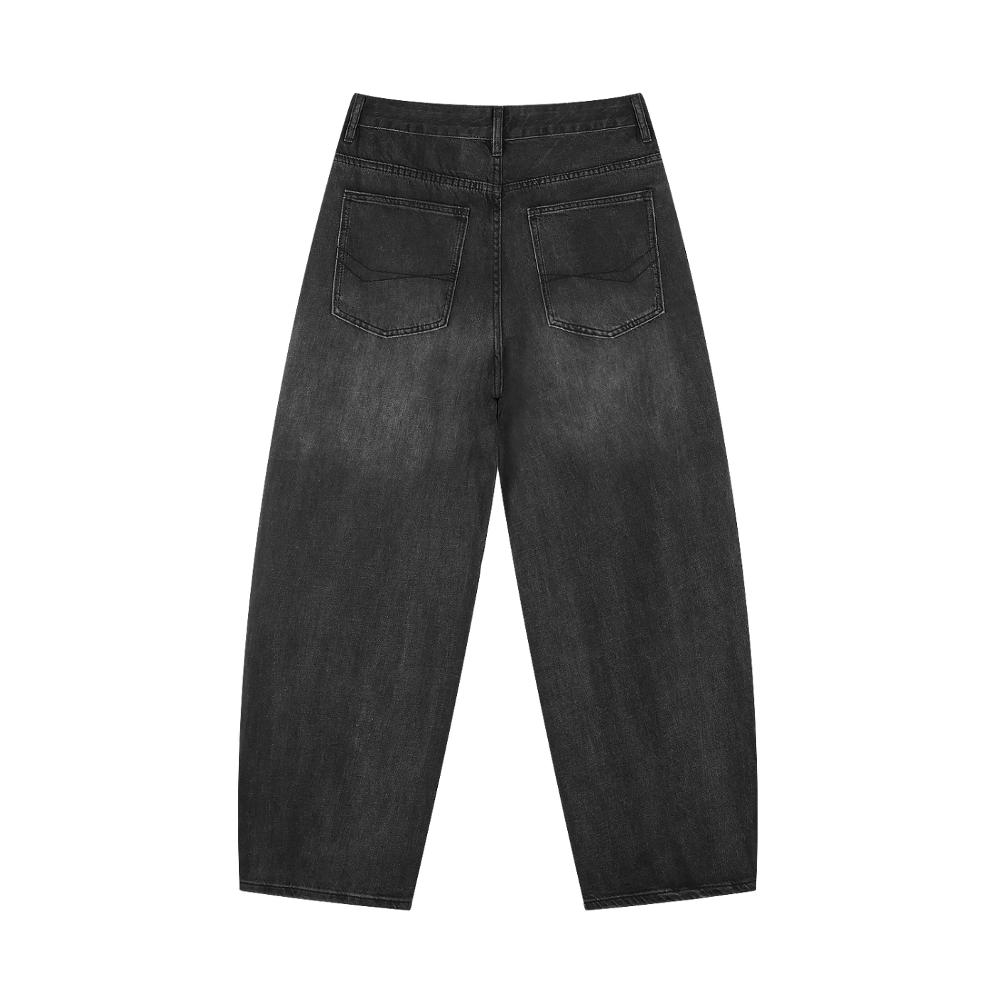Sunfade Vintage Black Barrel Leg Jeans-8