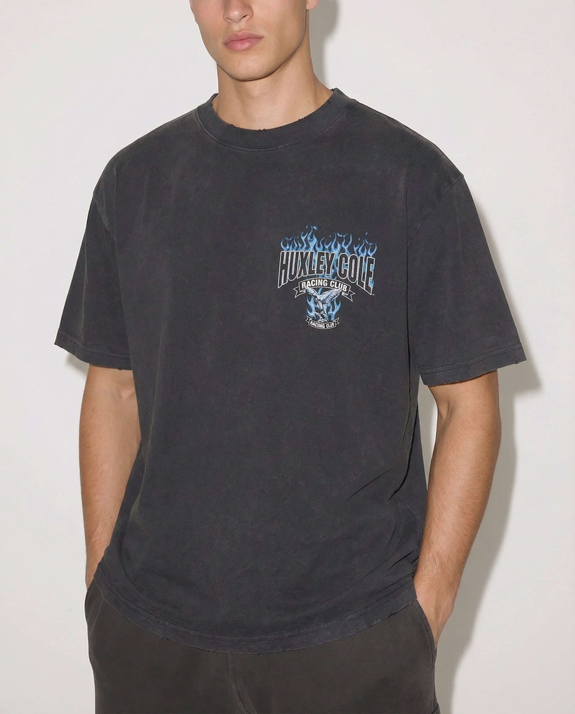 Heavyweight Vintage Washed Frayed T-Shirt-5