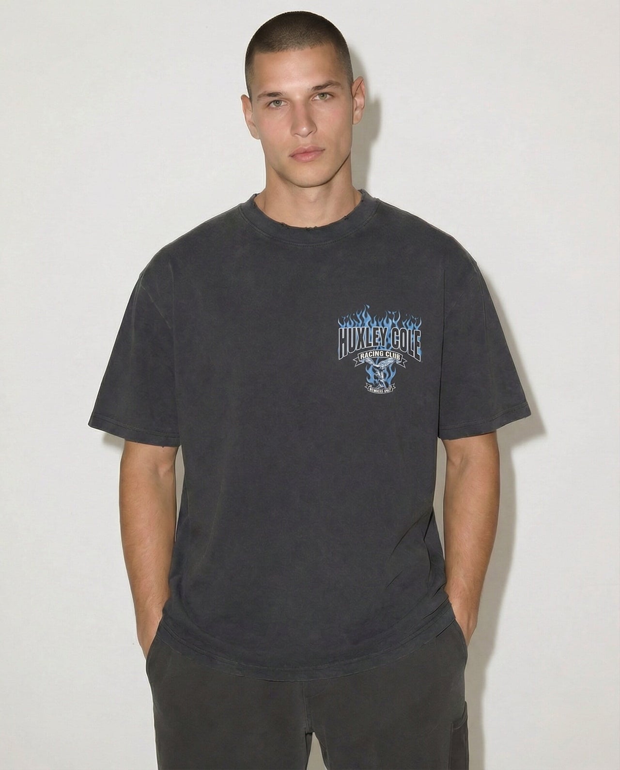 Heavyweight Vintage Washed Frayed T-Shirt