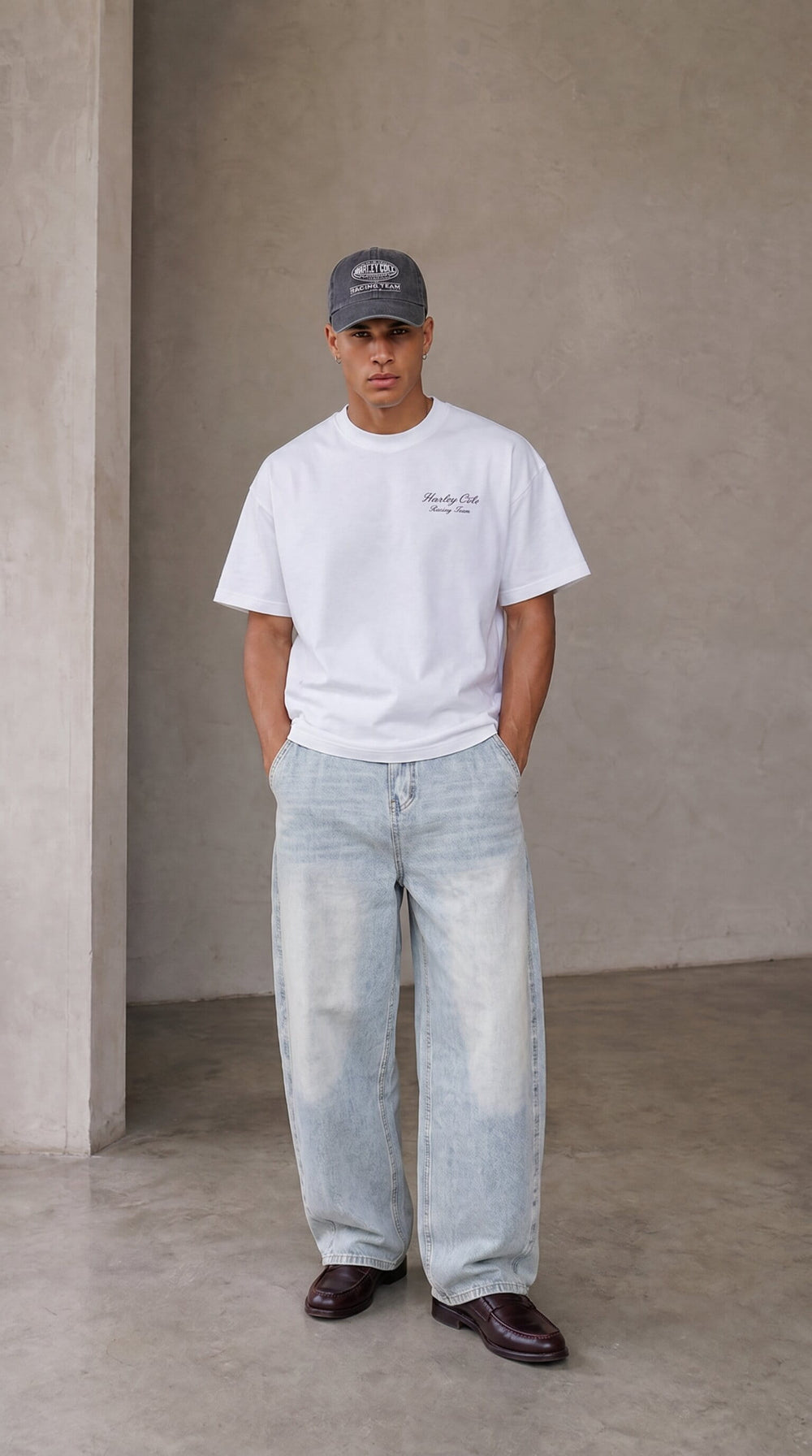 Sunfade Barrel Leg Jeans