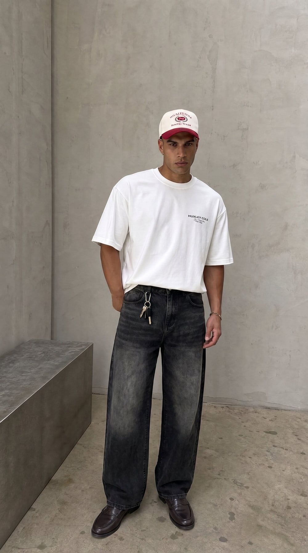 Sunfade Vintage Black Barrel Leg Jeans
