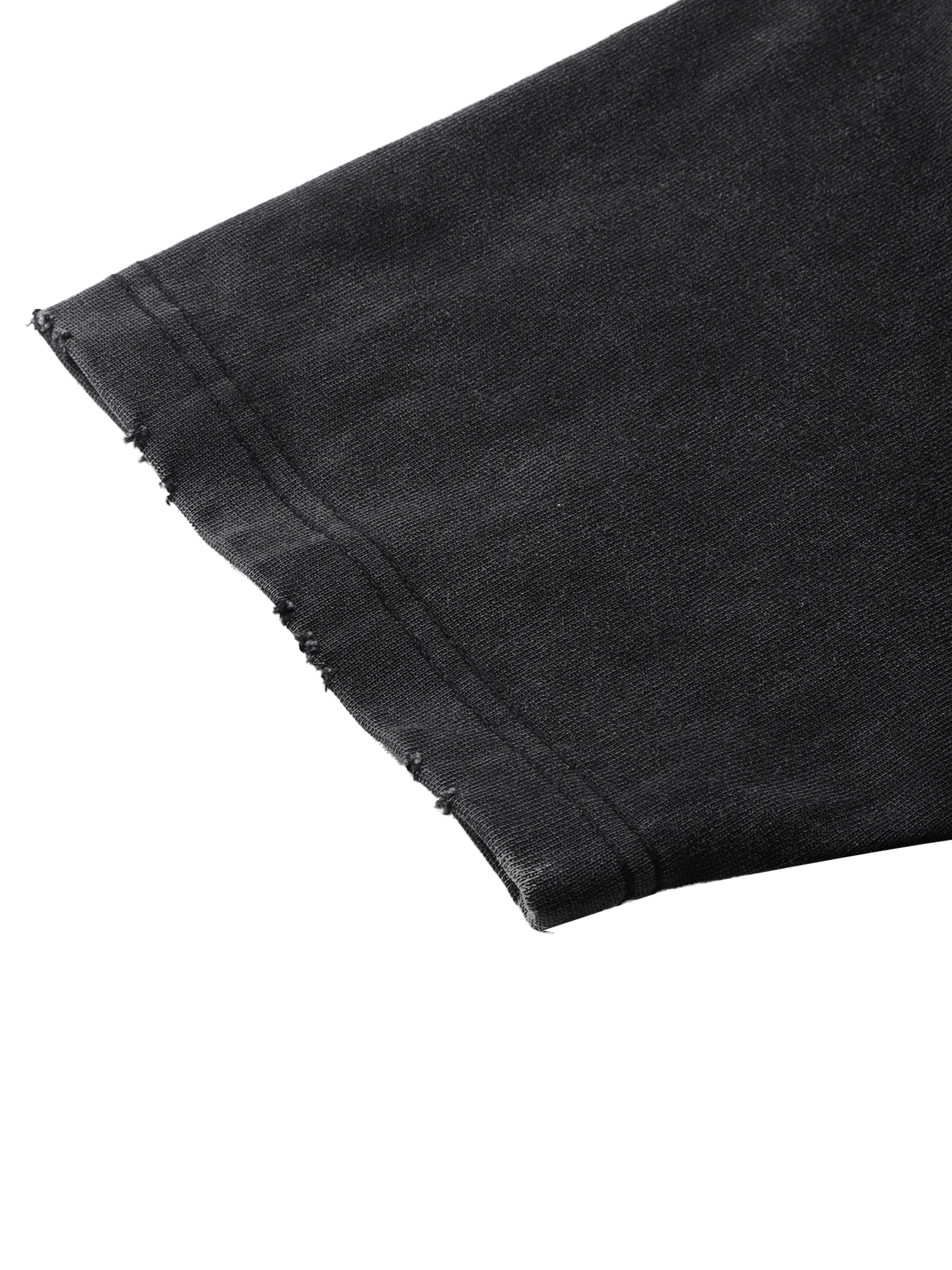 Heavyweight Vintage Washed Frayed T-Shirt-9