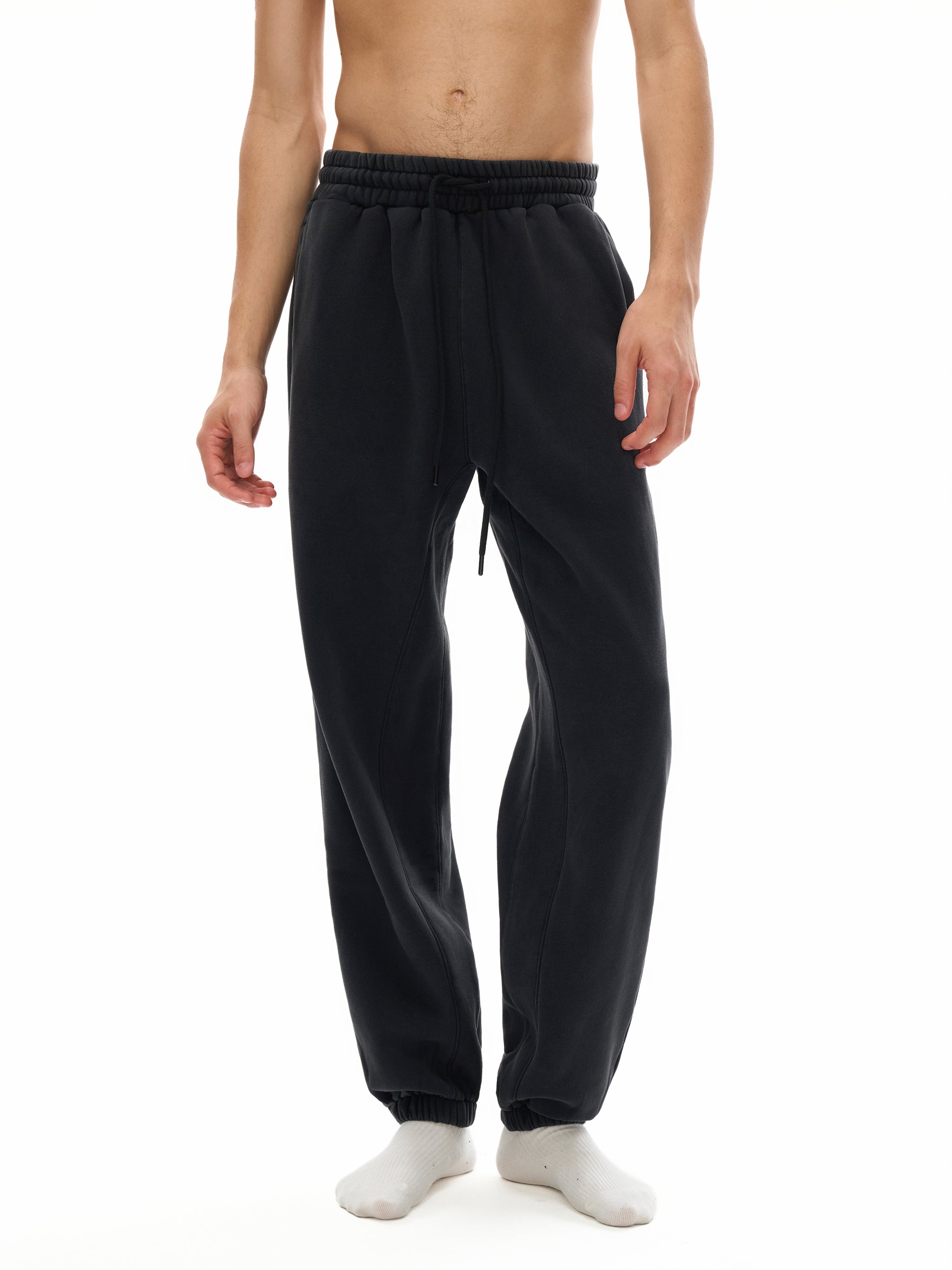 Fleeced Jogger Sweatpants-4