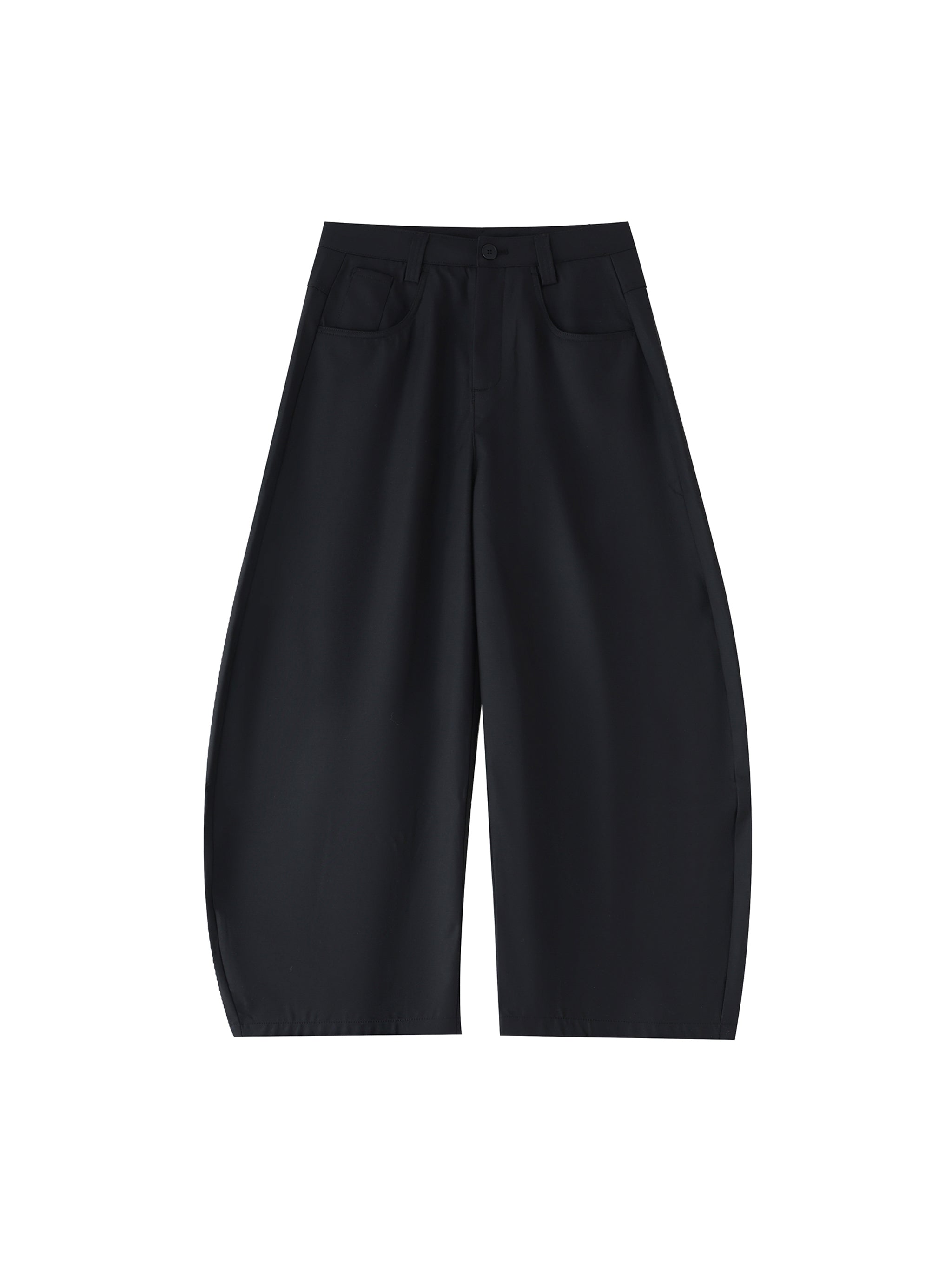 Essential Barrel Leg Pants-4