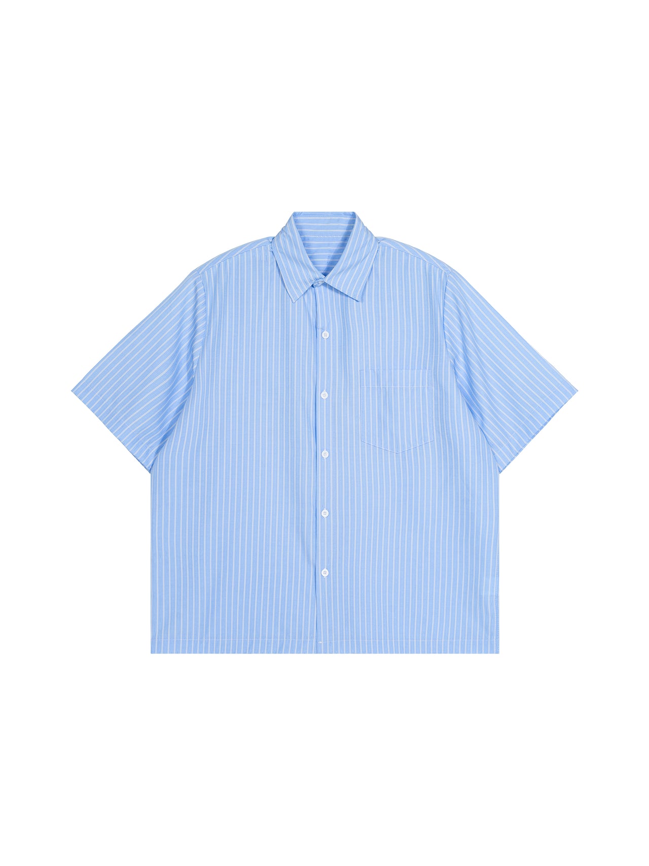 Striped Boxy Short Sleeve Shirt