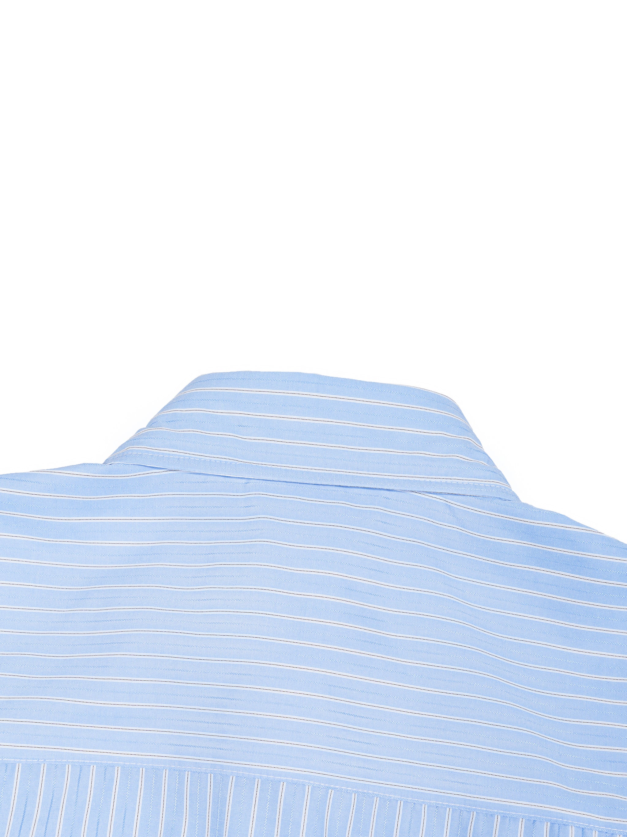 Striped Boxy Short Sleeve Shirt-15