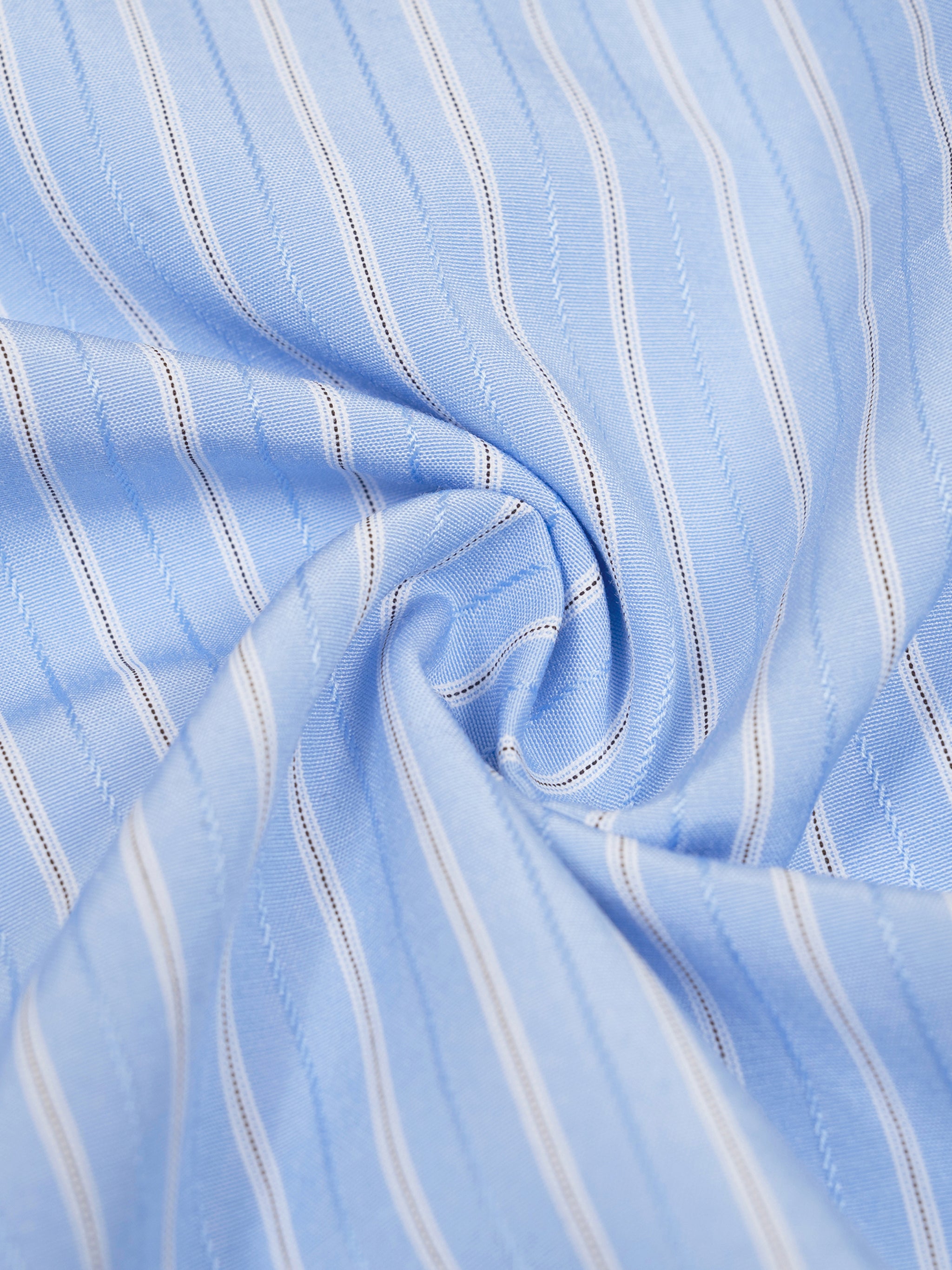 Striped Boxy Short Sleeve Shirt-17