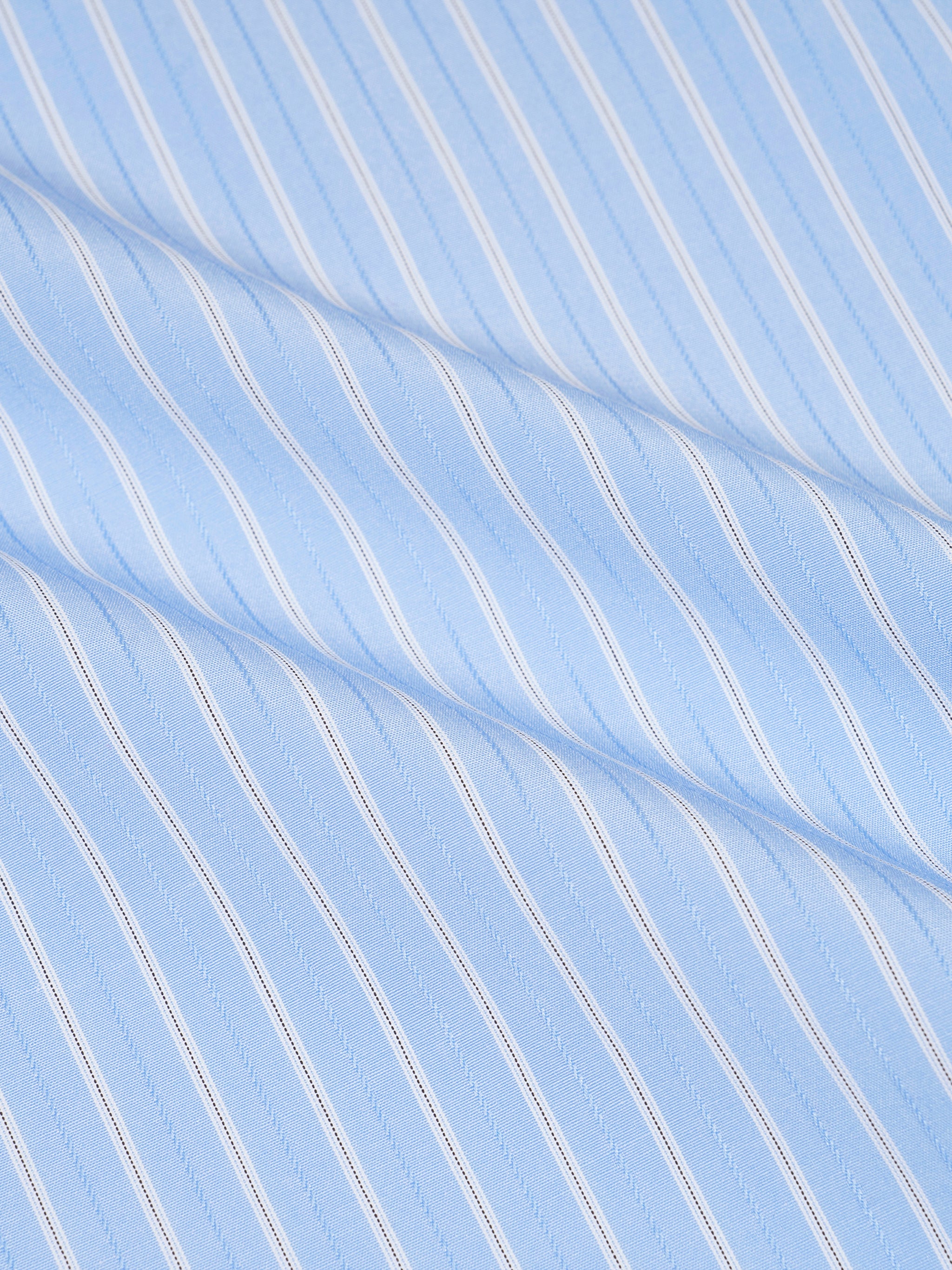 Striped Boxy Short Sleeve Shirt-16