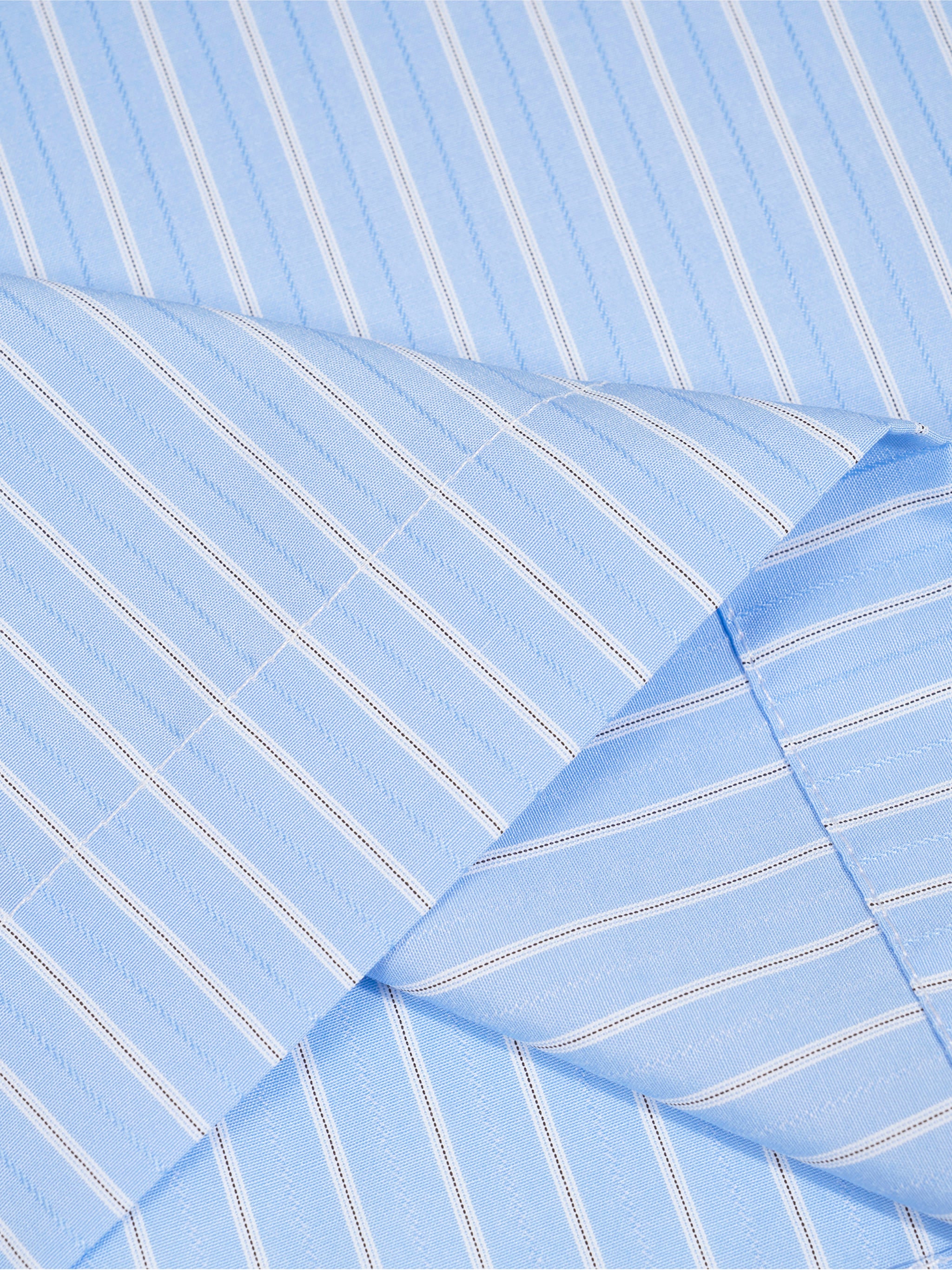 Striped Boxy Short Sleeve Shirt-14