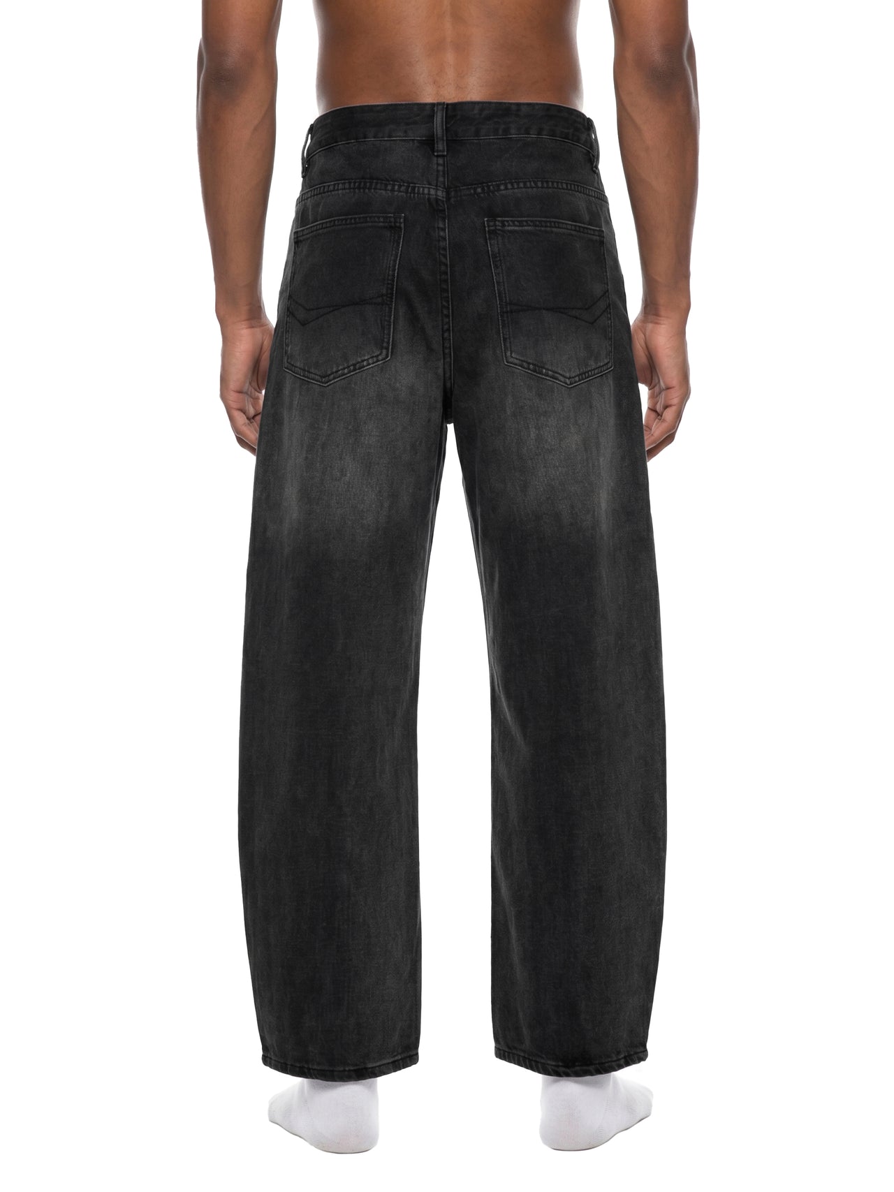 Sunfade Vintage Black Barrel Leg Jeans