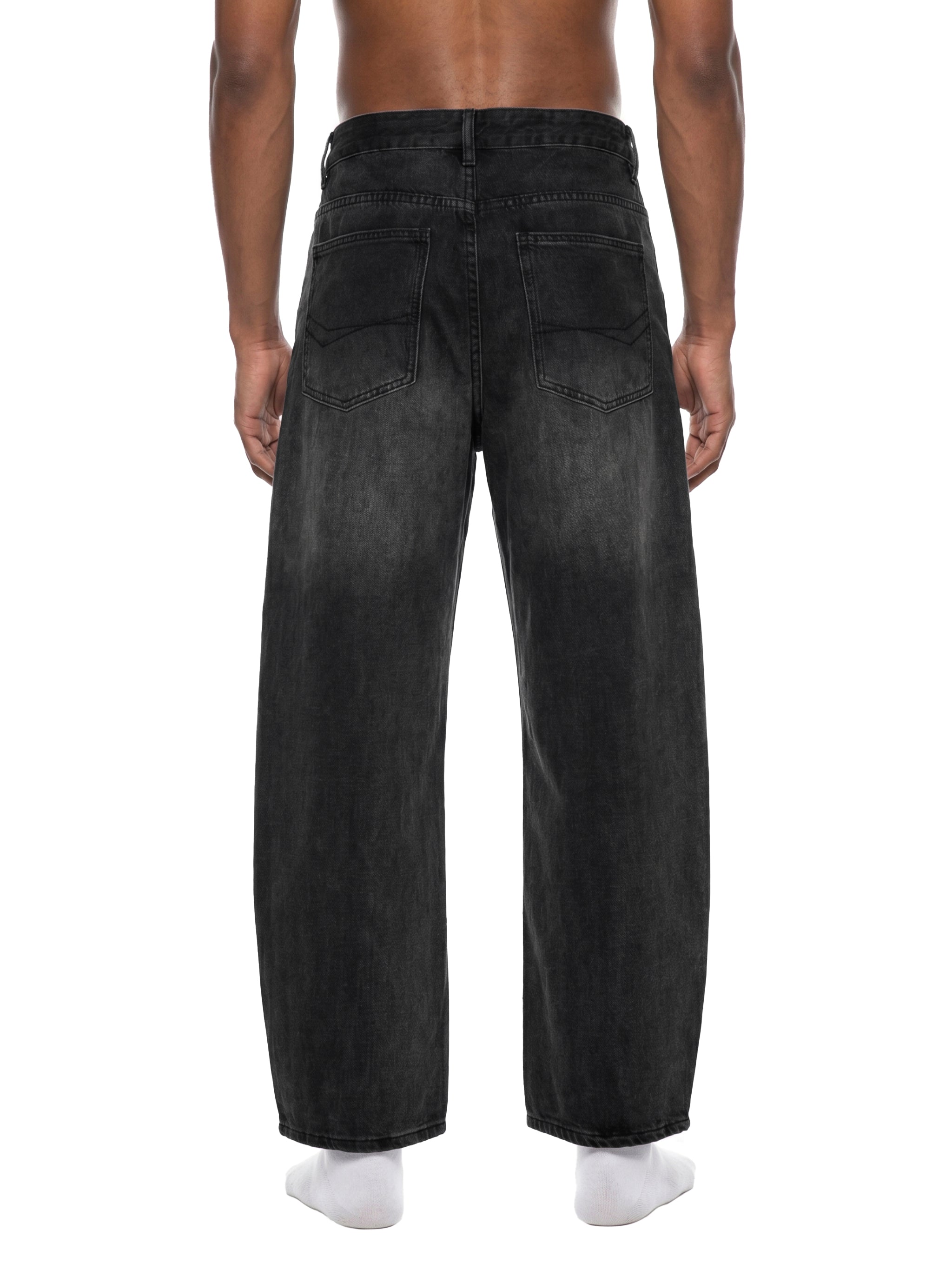 Sunfade Vintage Black Barrel Leg Jeans-3
