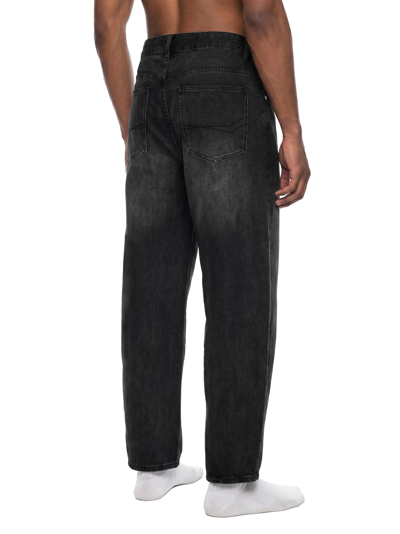 Sunfade Vintage Black Barrel Leg Jeans