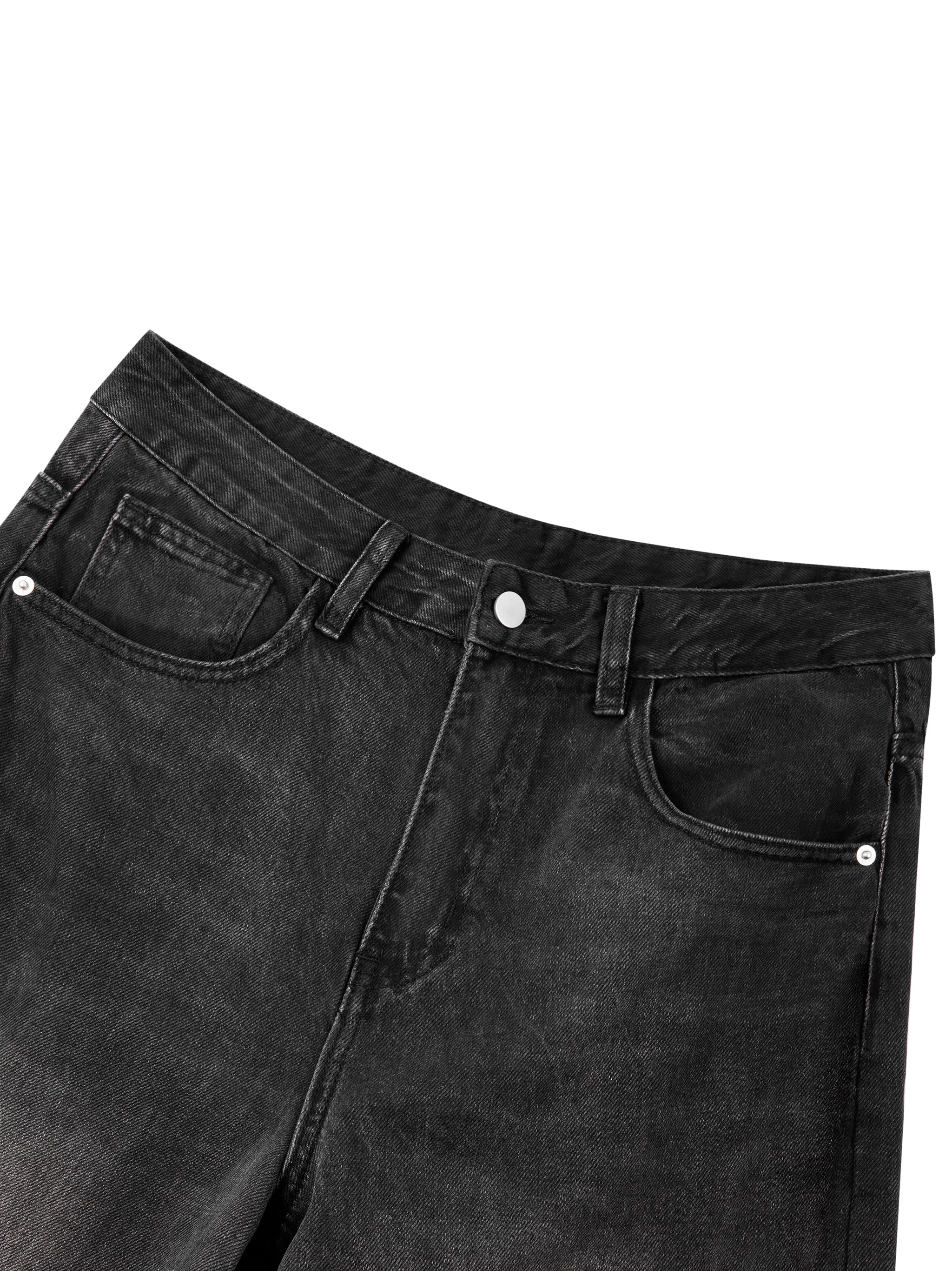 Sunfade Vintage Black Barrel Leg Jeans-11