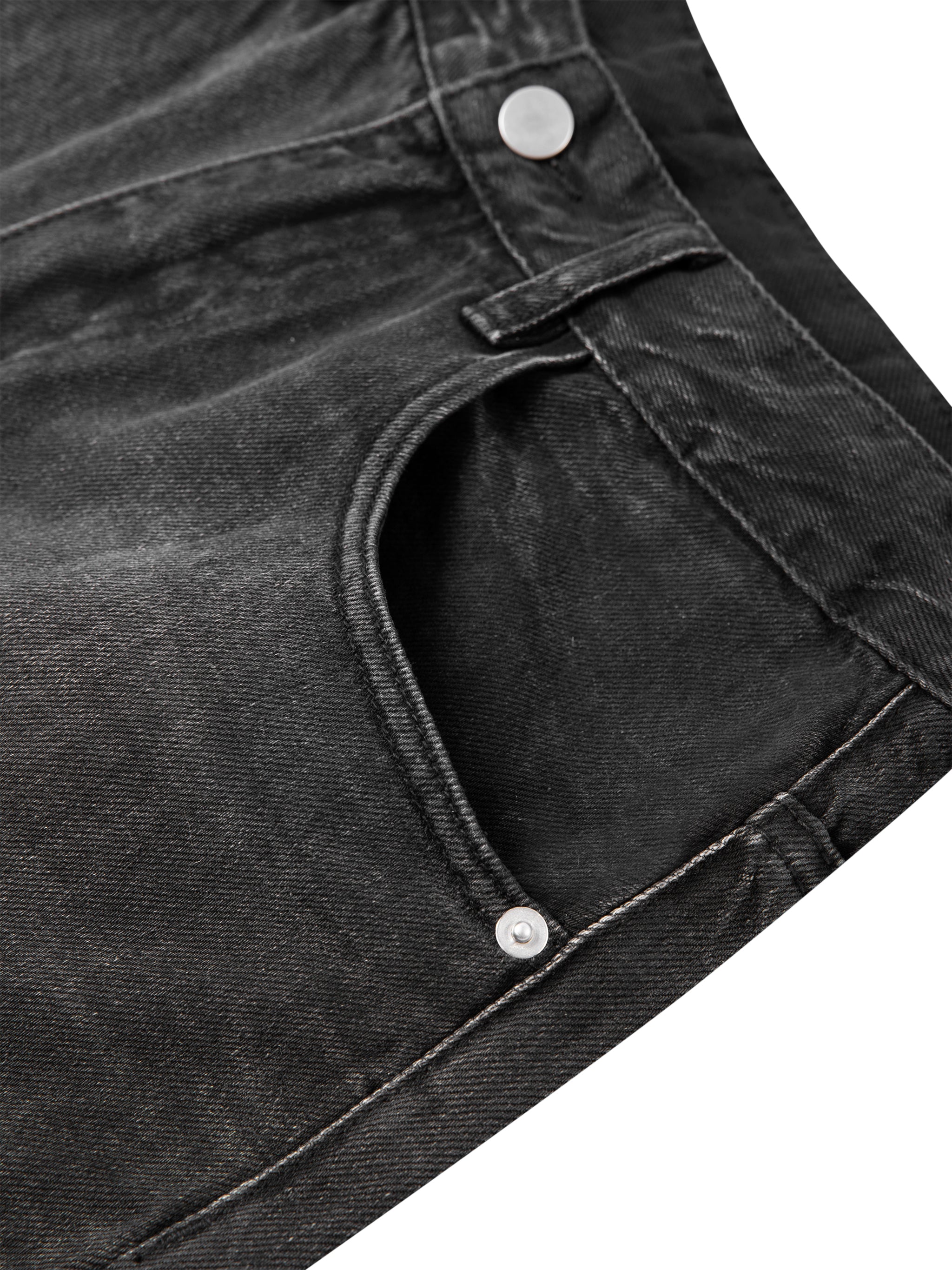 Sunfade Vintage Black Barrel Leg Jeans-12