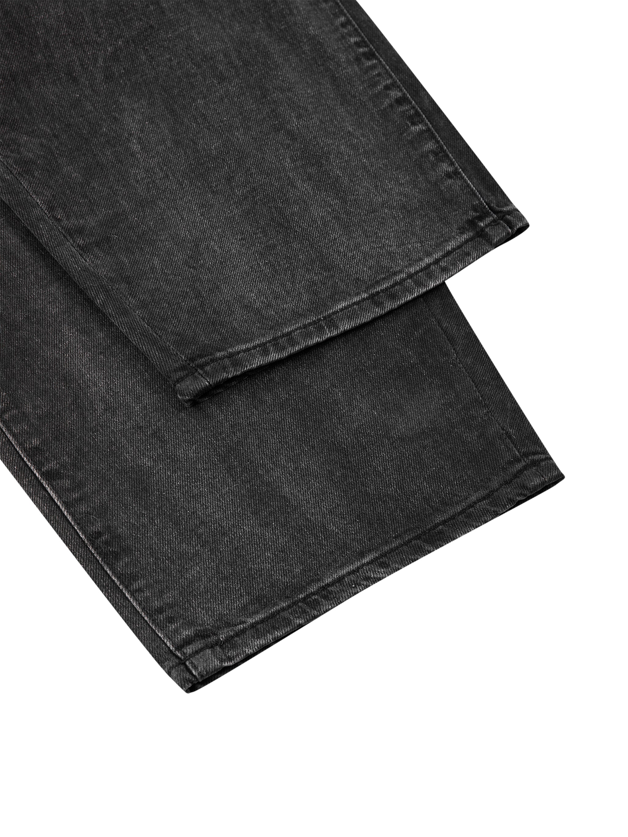 Sunfade Vintage Black Barrel Leg Jeans-13