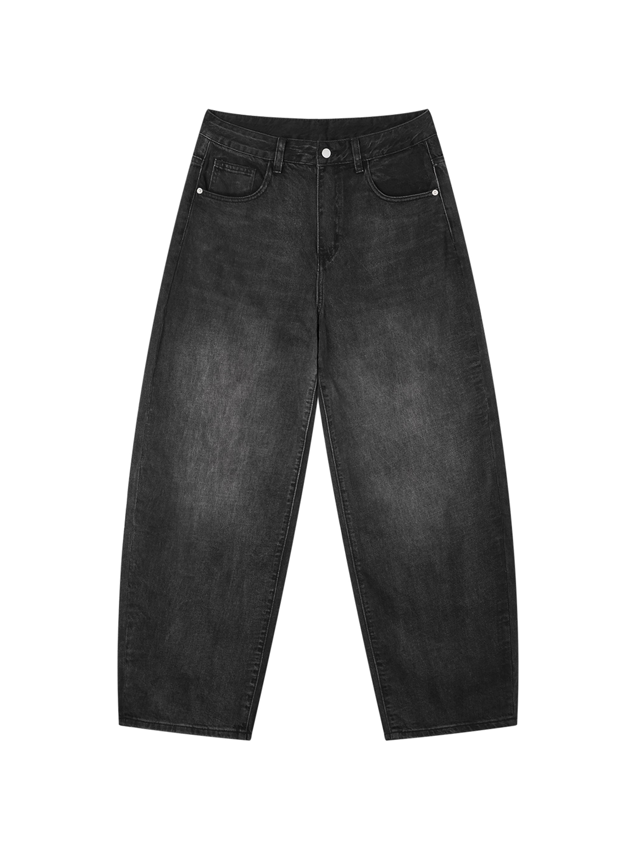 Sunfade Vintage Black Barrel Leg Jeans-9