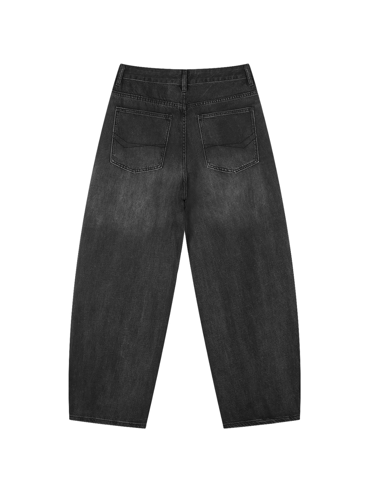 Sunfade Vintage Black Barrel Leg Jeans