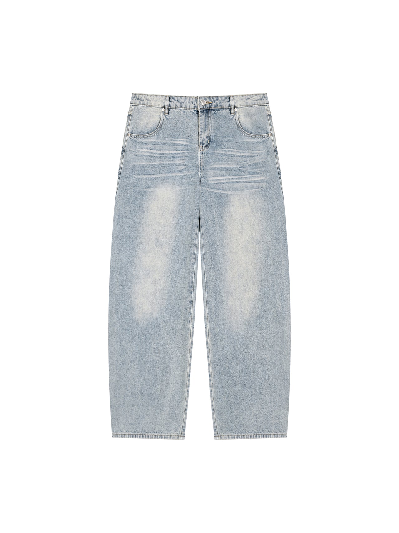 Vintage Wash Wide Leg Jeans