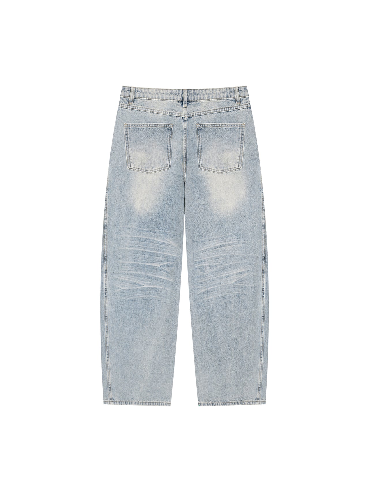 Vintage Wash Wide Leg Jeans