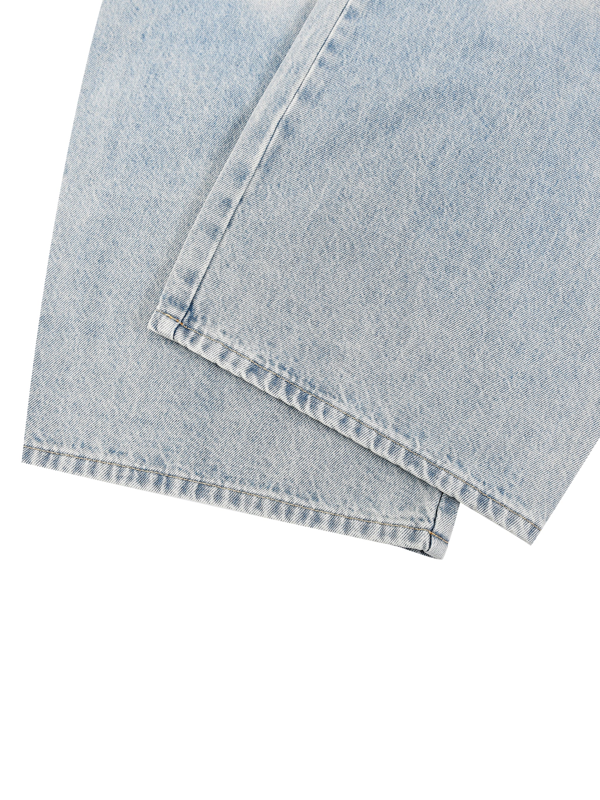 Vintage Wash Wide Leg Jeans-13