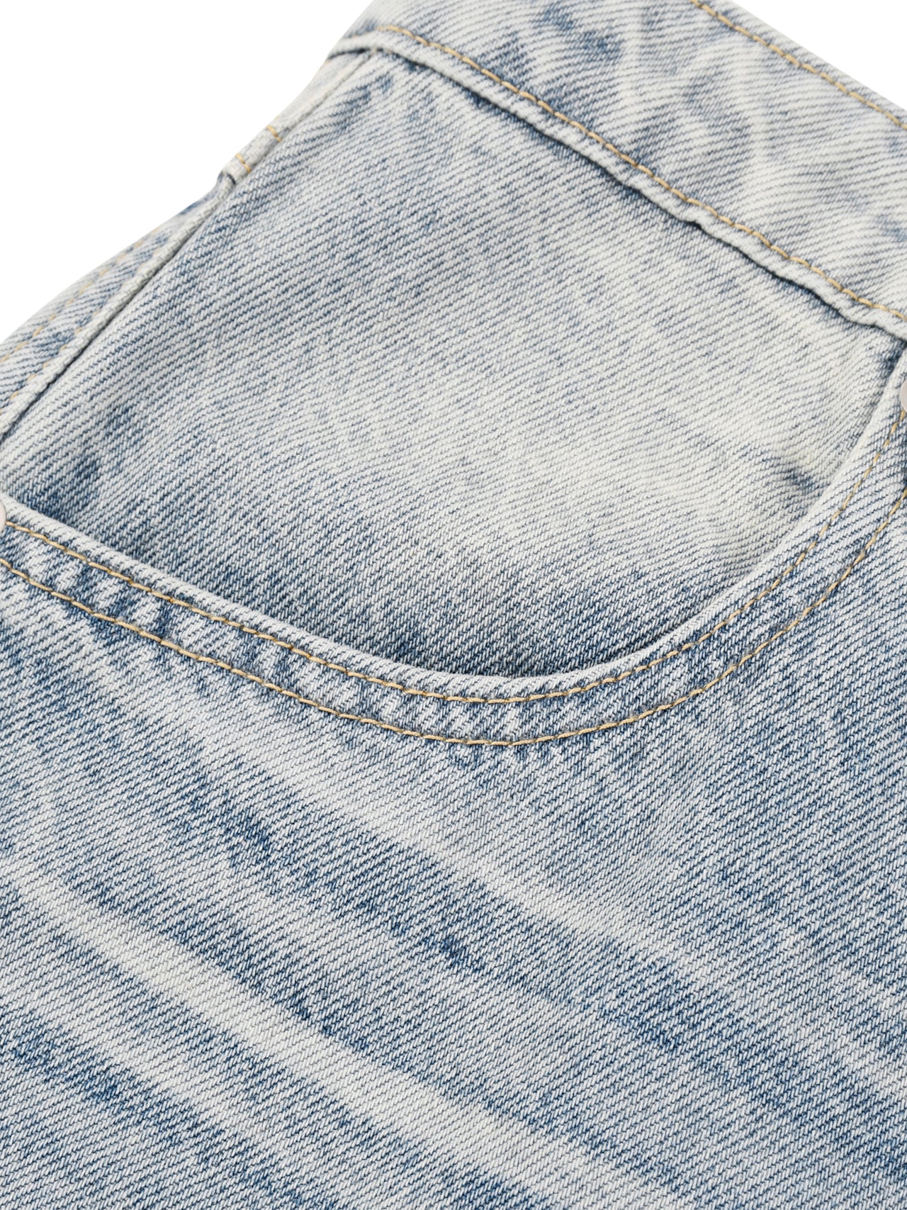 Vintage Wash Wide Leg Jeans