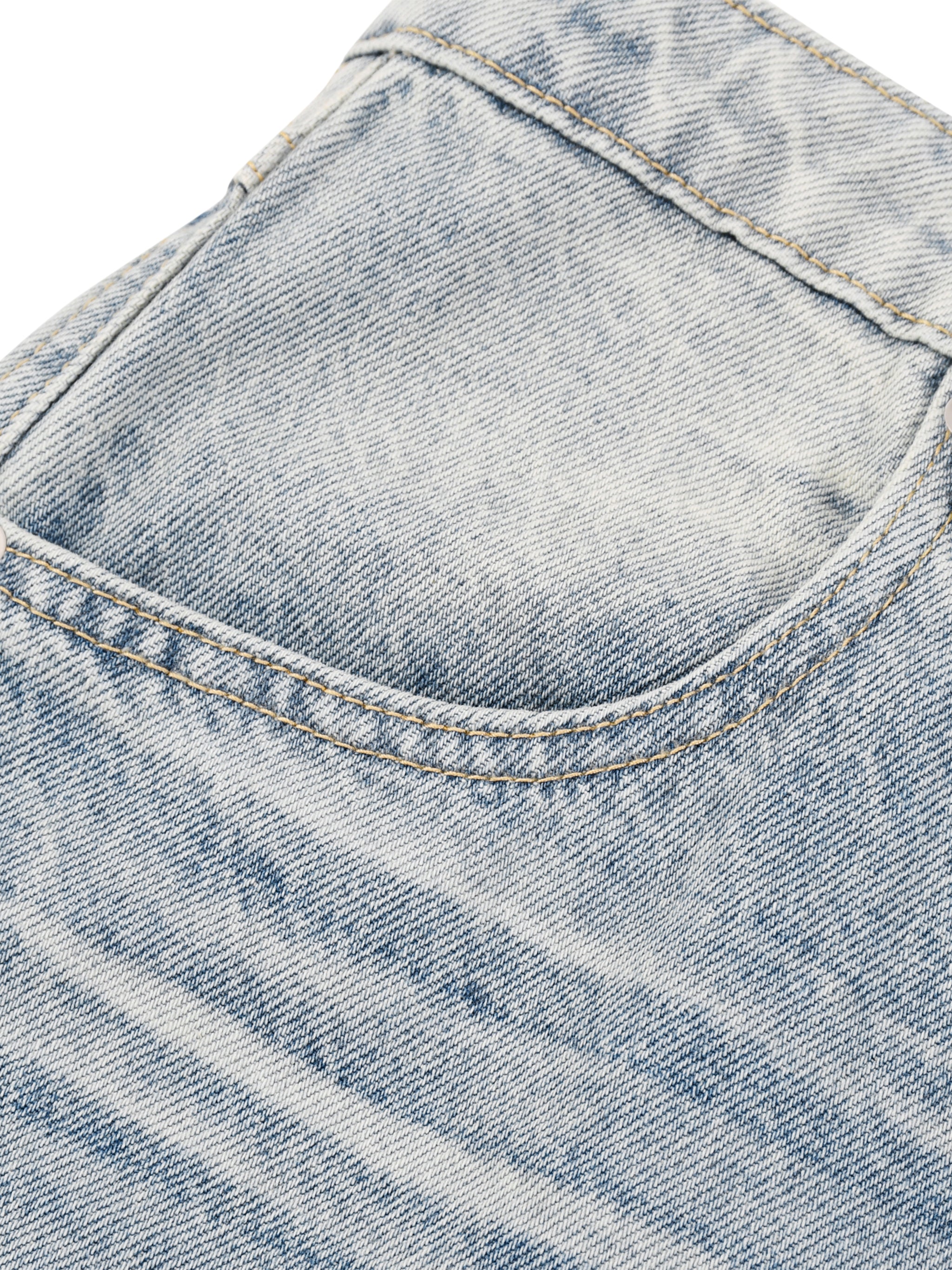 Vintage Wash Wide Leg Jeans-12