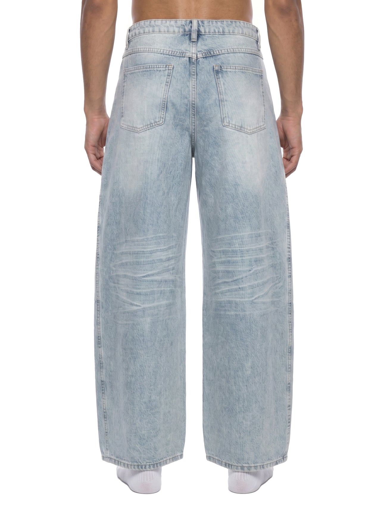 Vintage Wash Wide Leg Jeans